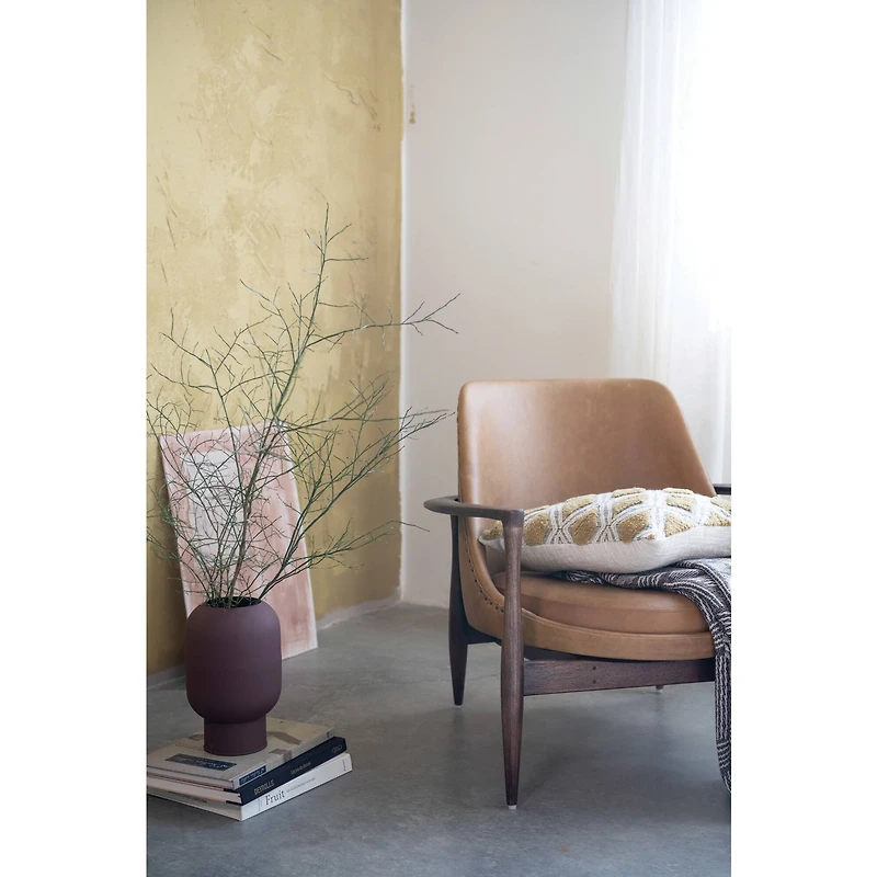 Hello Honey® 11.25" Plum Textured Decorative Flower Vase