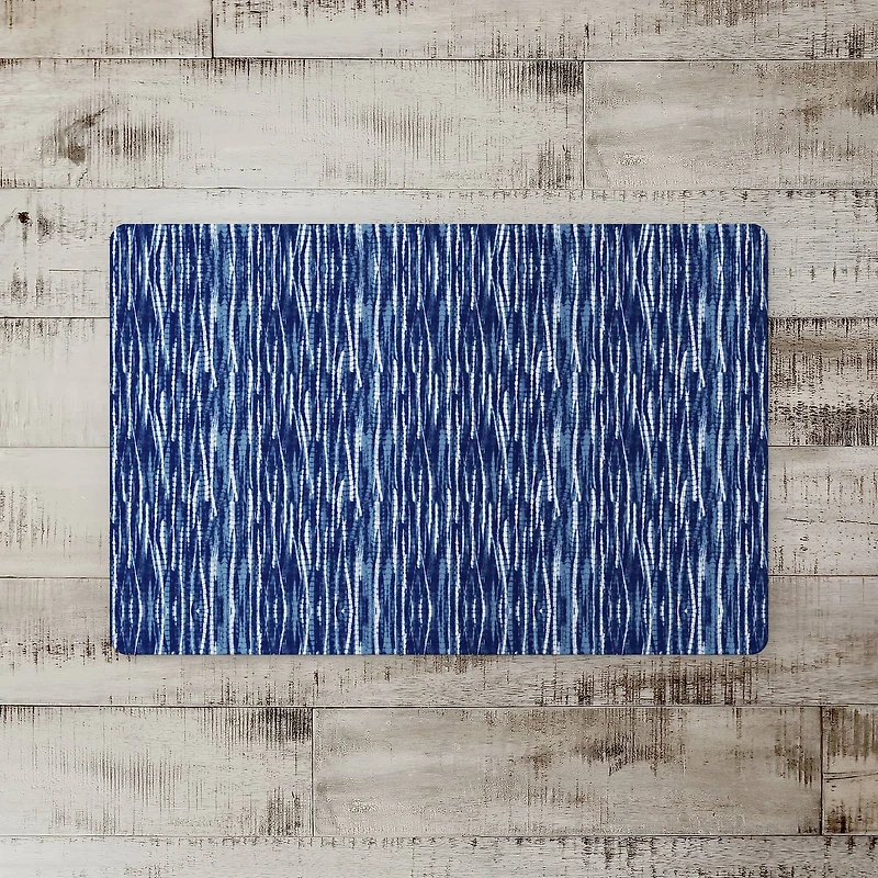 Indigo Reeds Floor Mat, 27" x 18"