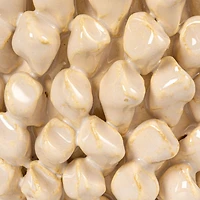 Hello Honey® Cream Stoneware 3D Spiked Formed Planter