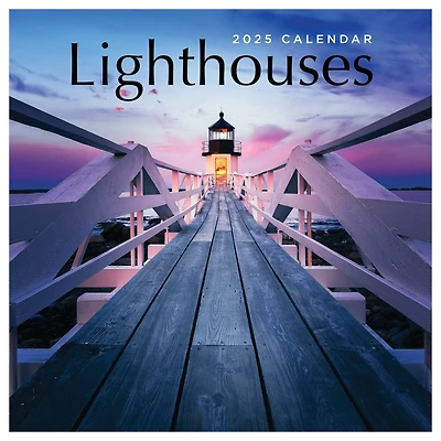 TF Publishing 2025 Lighthouses Wall Calendar