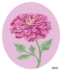 Zinnia Paint-by-Number Framed Mini KIt by Artist's Loft®