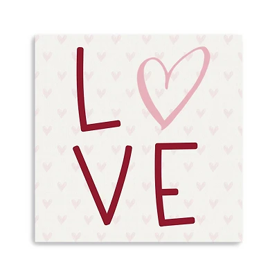Love Hearts Canvas Giclee