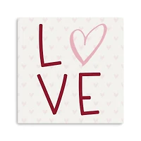 Love Hearts Canvas Giclee