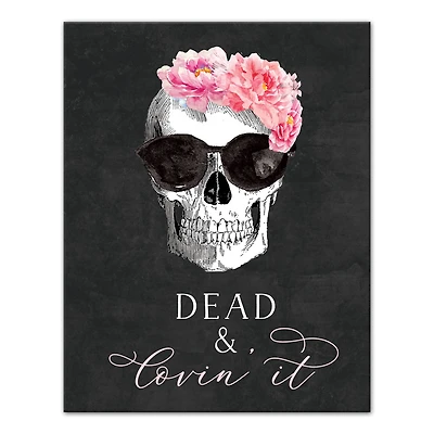 Black Dead & Lovin' It Canvas Wall Art