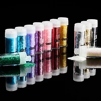 12 Packs: 12ct. (144 total) Tinsel Glitter Set by Recollections™