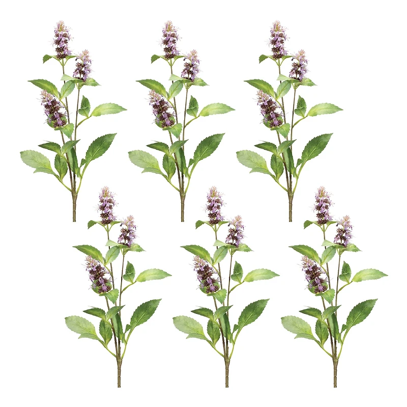 29.5" Purple Buddleia Floral Stems, 6ct.