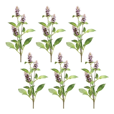 29.5" Purple Buddleia Floral Stems, 6ct.