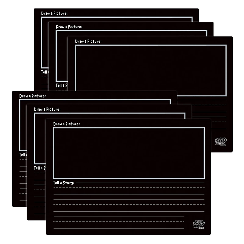 The Pencil Grip Draw a Picture Reusable Activity Playmats, 6ct.