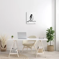 Stupell Industries Bashful Penguin Canvas Wall Art