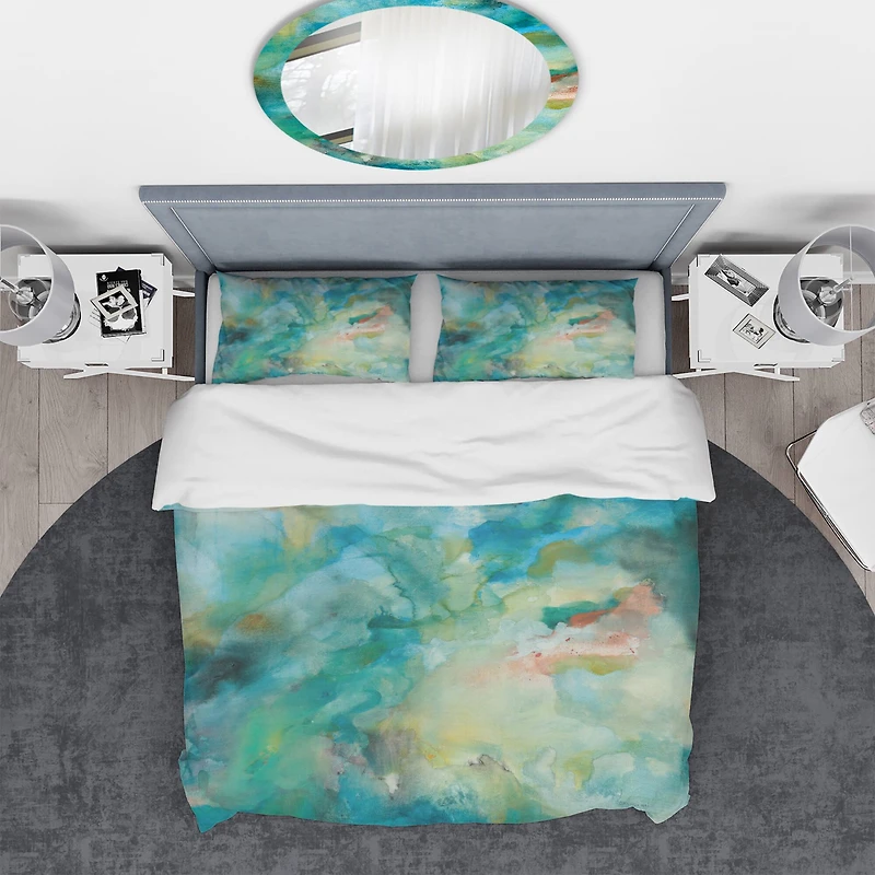 Designart 'Interstellar' Geometric Bedding Set - Duvet Cover & Shams