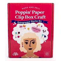 Kids Crafts Make & Sell Poppin' Paper Clip Box Craft Kit Business