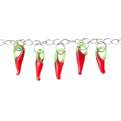 Glass Hot Chili Pepper Beads, 19mm by Bead Landing™