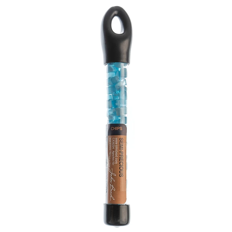 John Bead Aqua Natural Stone Chip Beads, 23g
