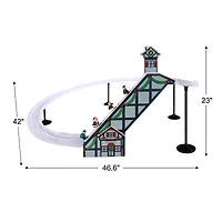 Mr. Christmas 47" Animated & Musical Santa's Ski Slope