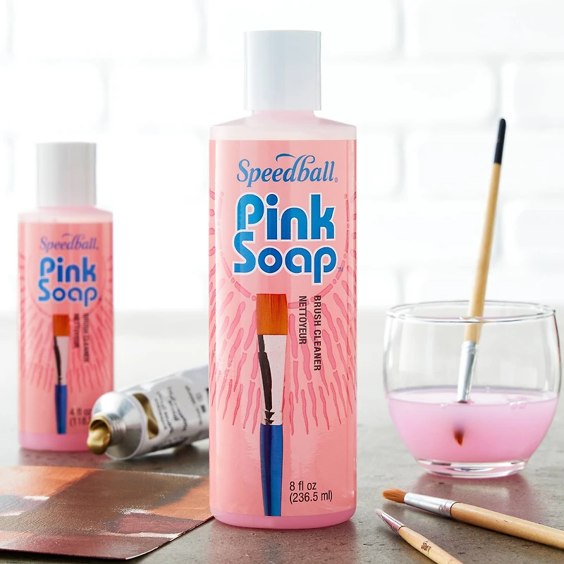 Speedball® Mona Lisa® Pink Soap® Artist Brush Cleaner
