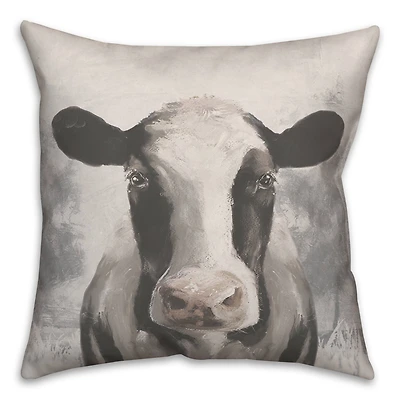 Sophisticated Cow 18" x 18" Throw Pillow