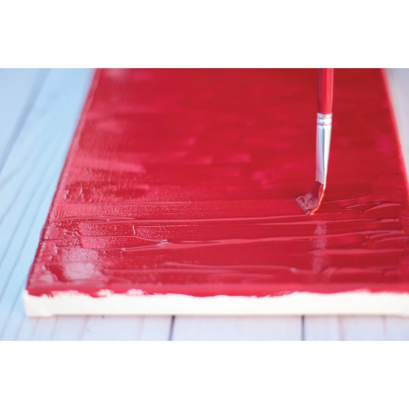 Hello, Artist! Long Handle White Taklon Flats & Rounds 12 Piece Brush Set