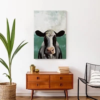Cow Green Field 20" x 30" Canvas Wall Art
