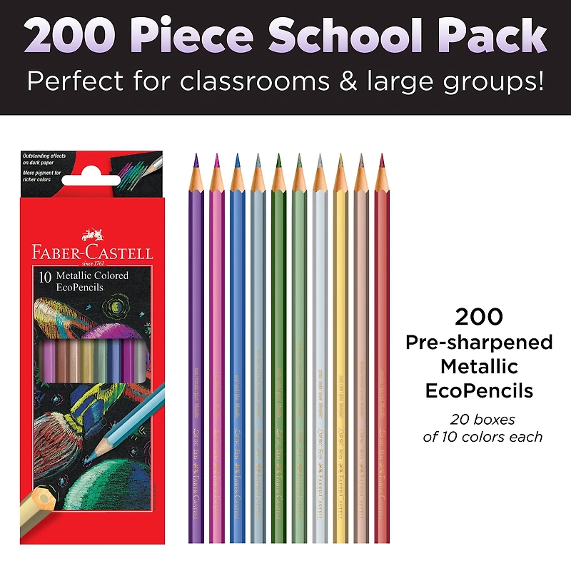 Faber-Castell® Metallic EcoPencil School Pack