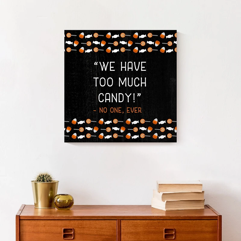 Too Much Candy Canvas Wall Art