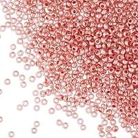 John Bead Opaque Czech Glass Seed Beads, 11/0