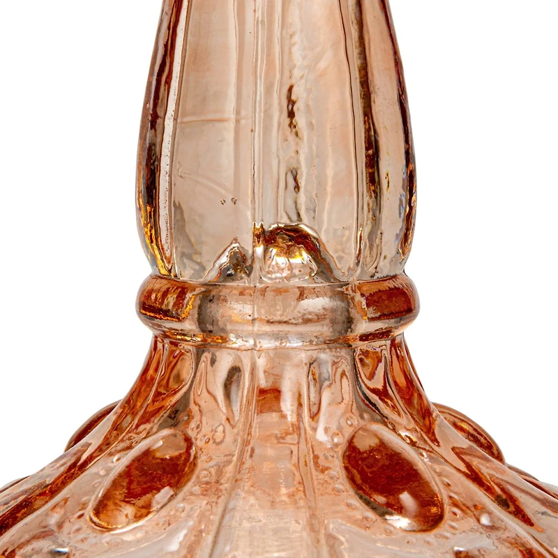 Hello Honey® 9.5" Amber Reclaimed Glass Taper Candle Holder