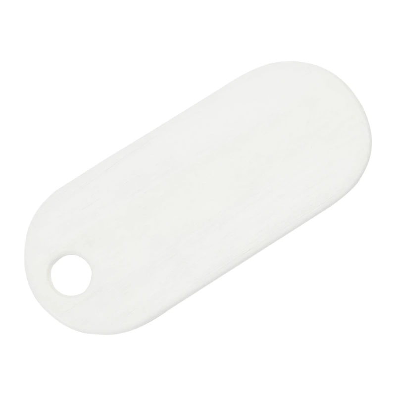 Hello Honey® 19" Textured White Acacia Wood Cheese/Serving Board