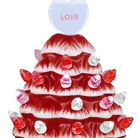 Miss Valentine 4.5" Ceramic Miniature Trees Set, 3ct.