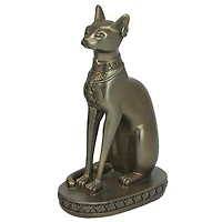 7.5" Gold Cat Goddess of Ancient Egypt Statue