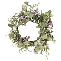 5ft. Purple Blossom & Eucalyptus Mix Coiled Garland by Ashland®