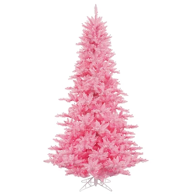 3ft. Pre-Lit Light Pink Artificial Christmas Tree, Pink Dura-Lit® LED Lights