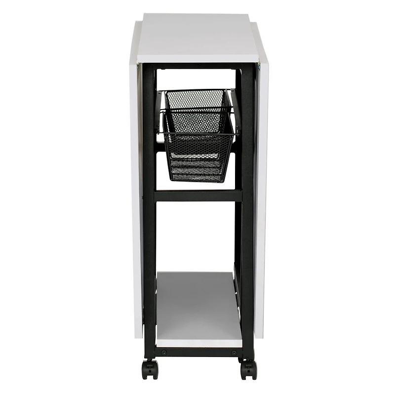 Sew Ready Mobile Craft Table with Folding Top & Storage