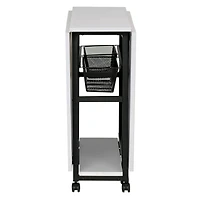 Sew Ready Mobile Craft Table with Folding Top & Storage