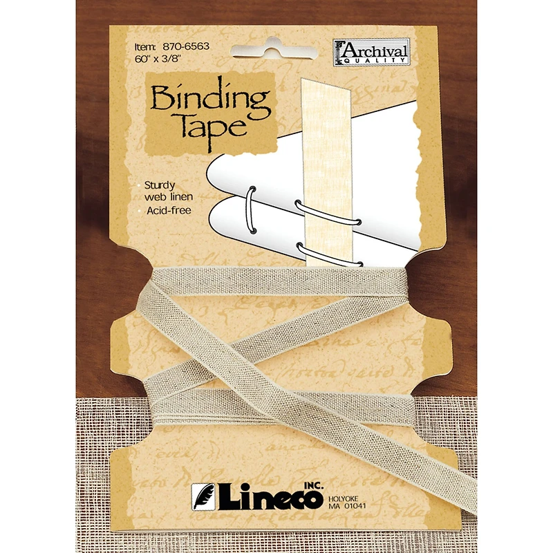 Lineco® Tan Linen Binding Tape