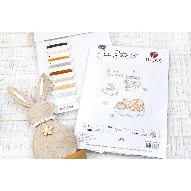 Luca-s Sleepy Counted Cross Stitch Kit