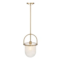 Hello Honey® Beatrice Gold & White Mid-Century Modern Handmade Marbleized Glass & Metal Ceiling Light