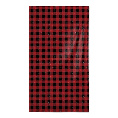 Red Black Buffalo Check 58x102 Tablecloth