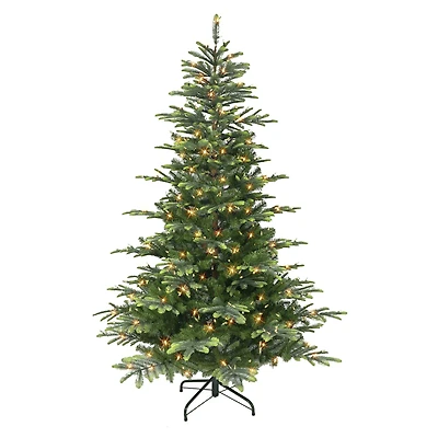 7.5ft. Pre-Lit Aspen Fir Artificial Christmas Tree, Color Select LED Lights