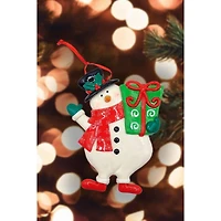 Wizardi 5" Gloss Gingerbread Snowman Christmas Ornament