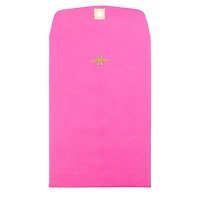 JAM Paper 6" x 9" Ultra Fuchsia Hot Pink Open End Catalog Envelopes with Clasp Closure