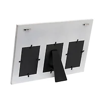 Elegant Designs Whitewash Family 3 Photo Collage 4" x 6" Picture Frame