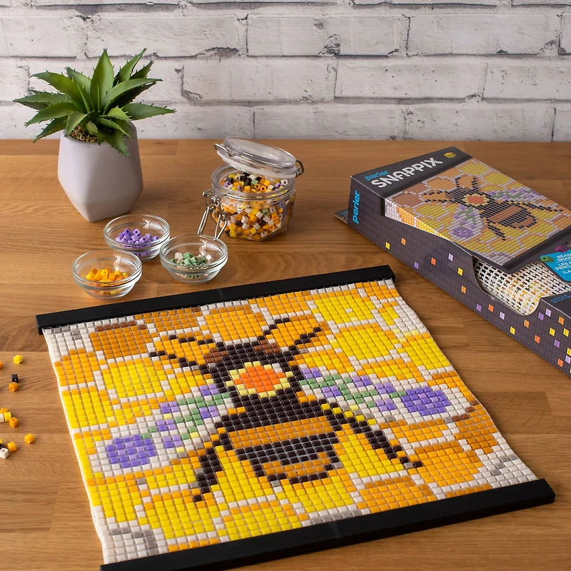 Perler™ Snappix™ Folksy Bee Fuse Beads Craft Kit