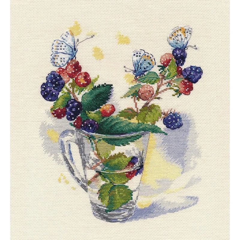 Oven August Bouquet Cross Stitch Kit