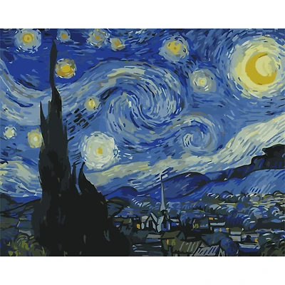 Winnie's Picks Starry Night Adult Paint by Numbers Kit