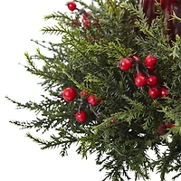 6.5" Cedar Berry Candelabrum