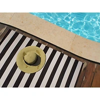 DII® Black & White Stripe Outdoor Rug, 4ft. x 6ft.