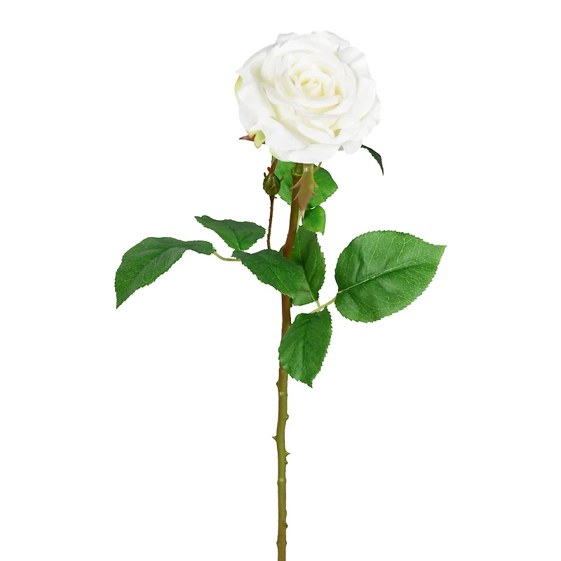 White Rose Artificial Stem, 6ct.
