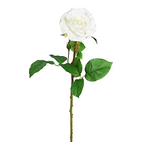 White Rose Artificial Stem, 6ct.
