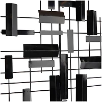 CosmoLiving by Cosmopolitan 60" Metal 3D Stripes Geometric Wall Décor