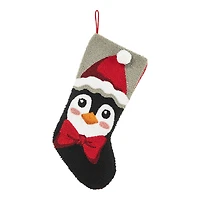 Glitzhome® 20.5" Penguin Hooked Stocking